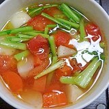 トマトの酸味が優しい♥食べるスープ